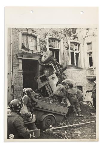 (WORLD WAR TWO.) Large archive of Signal Corps photographs documenting the last year of the war.